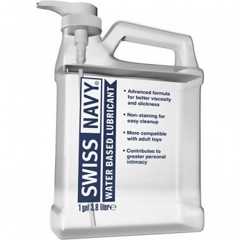 Лубрикант SWISS NAVY Water-Based Lubricant на водной основе канистра 3,79 л. Лубрикант SWISS NAVY Water-Based Lubricant на водной основе канистра 3,79 л.